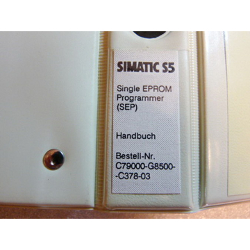 Siemens C79000-G8500-C378-03 Handbuch Single EPROM