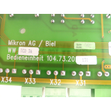 Mikron AG / Biel 104.73.20131 Bedieneinheit WW TCD 36 /...