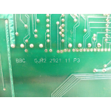 BBC GJR2 292 100 R1001 / GJR2 2921 11 P3 Platine 8040/109 07 ZE 60 a R1001