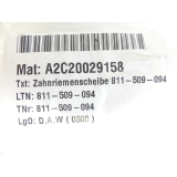 Supfina Zahnriemenscheibe 811-509-094 NC-Achse Motorwelle - ungebraucht! -