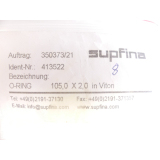 Supfina O-Ring Ø 105,0cm x Schnurstärke 2,0cm Viton TNr: 413522 - ungebraucht! -