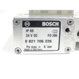 Bosch 0 821 706 226 Grundträger für Ventilinsel 24 V DC Pe max = 8 bar