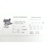 ipf IB 09 01 06 Induktiver Sensor SN 111494 ungebraucht