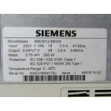 Siemens 6SE3012-6BA00 Micromaster