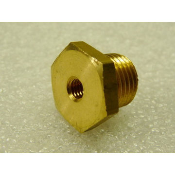 Reduction nipple 1/4" - M5 brass PU= 10 pieces