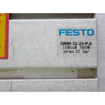 Festo compact cylinder DMM-32-20-P-A, 158548 N608 pmax.10 bar