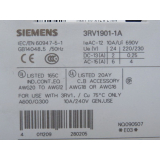 Siemens 3RV1021-0CA10 Leistungsschalter + 3RV1901-1A Hilfsschalter