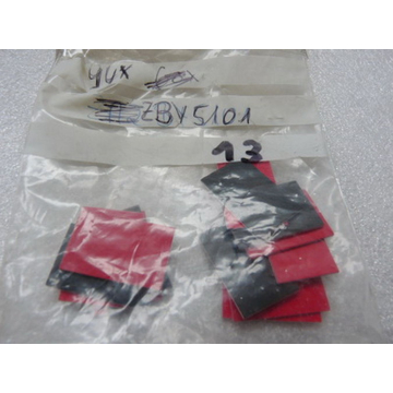 Telemecanique ZBY 5101 Inscription label black/red PU = 13 pieces