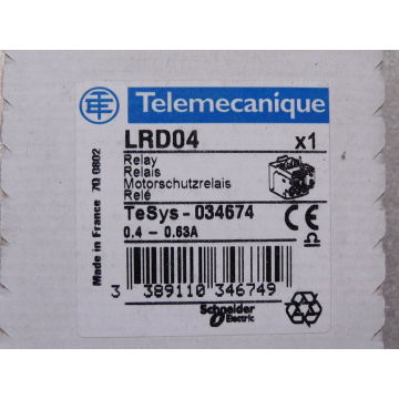 Telemecanique LRD04 Motor protection relay TeSys-034674
