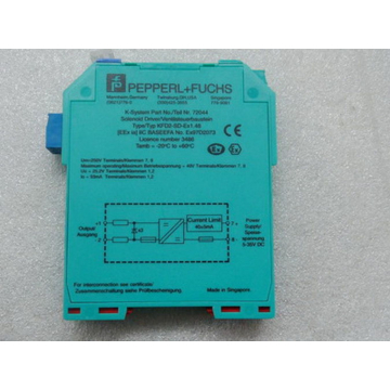 Pepperl+Fuchs 72044 K-System valve control module type KFD2-SD-Ex1.48