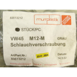 Murrplastik 83513212 VW45 M12 - M Schlauchverschraubung