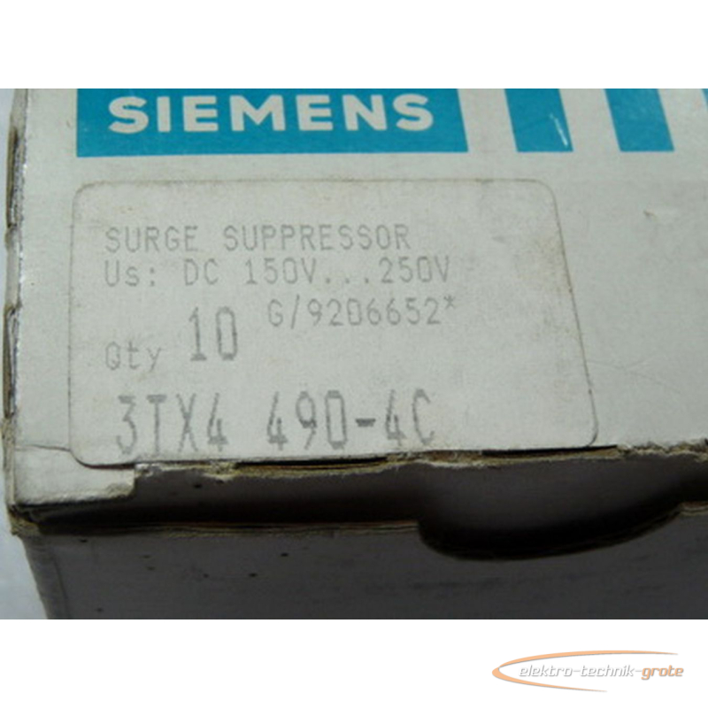 Siemens 3tx4490-4c überspannungsbegrenzer entstördiode VPE = 10 trozo 