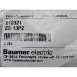 Baumer electric ES13P2 / 212321 Stecker mit Kabel