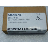 Siemens Simatic S7 6ES7963-1AA00-0AA0 Version 02 Interface module RS232