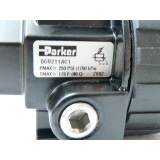 Parker 06R211AC1 Pmax 250 psi Tmax 175 F 80 C Pneumatikventil mit Luftdruckmessanzeige