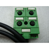Phoenix Contact SACB 4/4 sensor box 16 95 05 8 incl. PUR / PVC cable 4 x 0 , 34 x 3 x 0 , 75 140 mm long