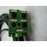 Phoenix Contact SACB 4/4 sensor box 16 95 05 8 incl. PUR / PVC cable 4 x 0 , 34 x 3 x 0 , 75 650 mm long