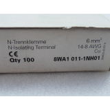 Siemens 8WA1 011-1NH01 Trennklemme 6 mm2 ungebraucht
