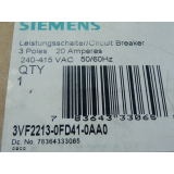 Siemens 3VF2213-0FD41-0AA0 Circuit breaker 20 A unused in...