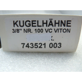 3 / 8 " Ball valve no. 100 VC Viton 743521 003 unused