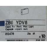 Telemecanique ZB6 YDV8 caps for rectangular indicators...