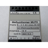 Kühnreich & Meixner MUTV Meßumformer mit Effektivwertkonverter 0 - 5 V AC max 50 V