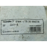 Weidmüller EWK 1 TS 32 M4X18 End bracket unused in...