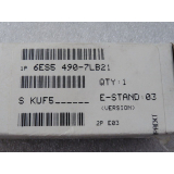 Siemens 6ES5 490-7LB21 Front plug E Version 03 unused in opened OVP