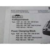 Schunk Power Clamping Block Assembly and Operating Instructions for Type KSP and PGS Documentation Status 1997