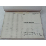 Mannesmann Tally MT 110 / MT 120 Matrix Printer Operating Instructions Status 1982