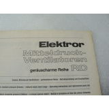 Müller Elektror Mitteldruck - Ventilatoren geräuscharme Reihe RD Installationsanleitung Dokumentation Stand 1997
