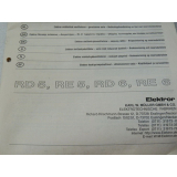 Müller Elektror Medium Pressure - Low Noise Series RD Fans Installation Manual Documentation Status 1997