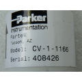 Parker CV-1-1166 Rückschlagventil Partek 408426