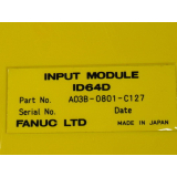 Fanuc A03B-0801-C127 Input Module ID64D - unused -