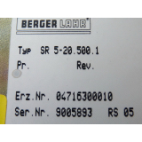 Berger Lahr SR 5-20.500.1 Servo Schrittmotor Regler