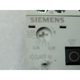 Siemens 3RV1011-0EA15 Sirius circuit breaker + 3RV1901-1E