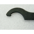 Hakenschlüssel A 25 - 28 mit Nase brüniert Länge 136 mm DIN 1810 - ungebraucht -