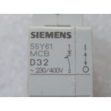 Siemens 5SYS6132-8 Miniature circuit breaker MCB D 32 230...