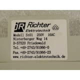 Richter Modell St01 Reihenbausteckdose 250 V 16 AC Clips für Hutschienenmontage Höhe 60 mm