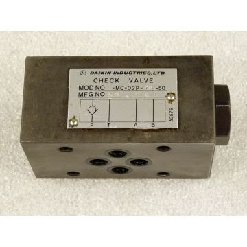 Daikin MC-02P-05-50 Check valve