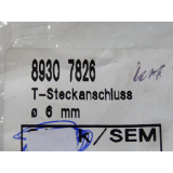 Bachofen 8930 7826 T Steckanschluss Durchmesser 6 mm - ungebraucht -