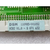 DSM VCB2 V1 . 0 - S 071 632 110985-001052 Steckkarte