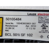 Leuze BCL 501i SF 102 Stationary barcode reader 50105484 10 - 30 V DC V 1 . 5 . 19 - unused -