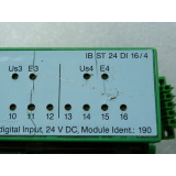 Phoenix Contact IB ST 24 DI 16/4 Interbus ST input module No. 2754338