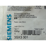 Siemens 3SX3 301 swivel lever with plastic roller 50 mm for position switch - unused - in open OVP