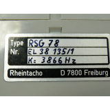 Rhein Tacho RSG 78 switching device 24 Vdc