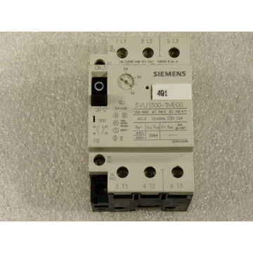 Siemens 3VU1300-1ME00 0 , 4 - 0 , 6 A Leistungsschalter