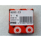 FAG 6203.C3 deep groove ball bearing open 17 x 40 x 12 mm...