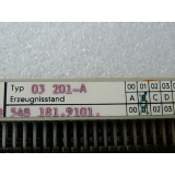 Siemens type 03 201-A / 03201 - A card E booth B