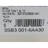 Siemens 3SB3001-6AA30 indicator light yellow - unused - in original packaging unit = 5 pcs